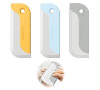Shower Squeegee, 3 Pack Small Window Squeegee Soft Rubber Shower Screen Wiper Glass Mirror Cleaner Kitchen Bathroom Squeegees for Counter, Tile, Car Window Windscreen, Film Wallpaper Vinyl Wrap