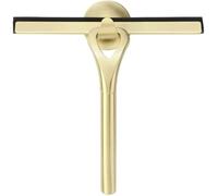 Shower Squeegee 8.8''Gold Wiper without Leaving Marks and Scratches Glass Wiper with Suction Hook for Bathroom Mirror Cleaning Floors, Desks, Windows, Glass