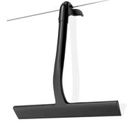 Shower Squeegee for Shower Doors,Squeegee Shower Cleaner Tool-Silicone Shower Screen Wiper,All-one Hook Design,Shower Glass Cleaner,Bathroom Squeegee for Shower Scraper Mirror,Car,Window-Black