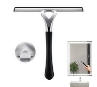 Shower Squeegee - Stainless Steel Multi Purpose Glass Cleaner, Window Scrubber Tools | Household Shower's Doors Squeegees for Bathroom Streak-Free Cleaning Easy Use