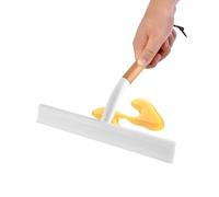 Shower Squeegee Tool - Silicone Glass Scraper, 25x23cm Bathroom Cleaning Piece for Panels, Silicone Edge Tool with Ergonomic Grip, Glass Scraper for Clearing Fog Removing Water De-Scaling
