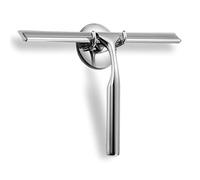 Shower Squeegee,Window Squeegee,Stainless Steel Shower Screen Wiper with Strong Suction Hook for Bathroom,Kitchen,Mirror,Car,Window and Glass Cleaning,10"Chrome