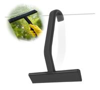 Shower Squeegee with Hooks 12.6 Inch Stainless Steel Shower Screen Squeegee Hanging Cleaner Tool for Glass Doors Windows Mirrors Car Windows and Tiles