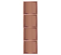 Shower Stainless Steel Bathroom Shelves Embedded Wet Room Alcove Waterproof Toiletry Shampoo Home Bathroom Bedroom Kitchen Storage Wall Shelf (Rose Gold 47.25x11.0
