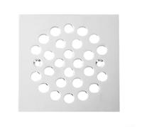 Shower Stall Drain Protector, Stainless Steel Square Floor Drain, Shower Hair Catcher Drain Protector, Silver