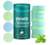 Shower Steamer Set of 8, Aromatherapy Shower Bombs, Shower Steamer Aromatherapy, Fragrance Tabs for Shower, Various Aromas, Spa Gift for Women and Men (Eucalyptus Mint)