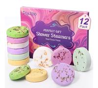 Shower Steamers Aromatherapy Relaxation Bombs: 12 Pack Shower Bombs for Women Men Relaxing Gifts Self Care Spa with Multiple Fragrances Ideal Birthday and Mother's Day (6 scents)