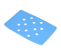 Shower Stool Cushion, Shower Chair Cushion Paste Fixed Keep Warm EVA Perforation Design Portable Bath Seat Stool Cover Blue, Bath Rugs