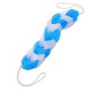 Shower Strip Durable Stretchy Braids Mesh Sponge Strip Sponge Skin Exfoliator Cleaner Bath Supplies Blue and White 1 Pcs Superior Quality and Creative Durability