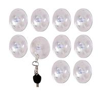 Shower Suction Hooks, Stylish, - Durable Ergonomic Sturdy Lightweight Versatile Stylish Clear, Powerful Cup 10X Space, Saving Hanger 1Kg Bearing Load | Multipurpose Outdoor Indoor Utility