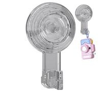 Shower Suction Hooks, Towel Hook to Suction Cup | Suction Cup Hooks for Shower - Removable Transparent Hanger, with 10 Pounds Capacity for Bathroom, Glass, Shower