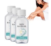Shower Supple Skin Oil Moisturizing After Shower Treatment and Emollient Bath Oil, Fast Absorbing Face and Body Skin Care to Hydrate, Nourish and Help Anti-Wrinkle for Sagging skinfull Body (3PCS)