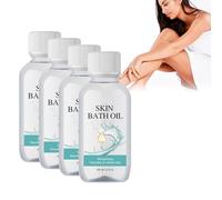 Shower Supple Skin Oil Moisturizing After Shower Treatment and Emollient Bath Oil, Fast Absorbing Face and Body Skin Care to Hydrate, Nourish and Help Anti-Wrinkle for Sagging skinfull Body (4PCS)