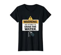 Shower Survivor Funny Humor Clumsy Bathroom Mishaps Sarcasm Value Graphic T-Shirt, Women, Black, M