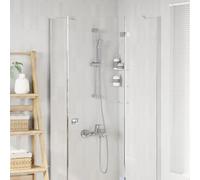 Shower System Chrome 70cm Stainless Steel Wall Mount High-Pressure 360 Handheld