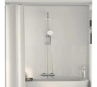 Shower System Chrome SS201 123cm Thermostatic Round 20cm Head Handset+150cmHose