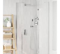 Shower System Concealed Square Silver Stainless Steel 30x30cm Rain + Hand 150cm