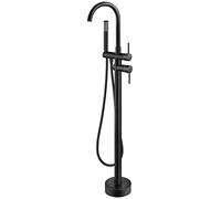Shower System Head Oil Rubbed Bronze Standing Bathtub Faucet Floor Mount Tub Filler Standing High Flow Faucets with Handheld Mixer Taps LWX
