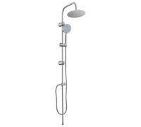 vidaXL Shower System Silver 45 x 20 x 96 cm Brass, Sus201 and ABS, Bathroom, Modern, Tilting Mirror: Innovative Designs that Bring Functionality and Style to Your Home