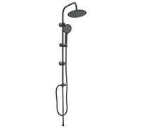 vidaXL Shower System Black 47 x 20 x 95 cm Stainless Steel