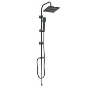 vidaXL Shower System Black 45 x 20 x 96 cm Brass, Sus201 and ABS, Bathroom, Modern, Tilting Mirror: Innovative Designs That Bring Functionality and Style to Your Home