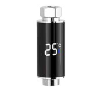 Shower Temperature Display - Waterproof Thermometers for Bath | Safety Digital Indicator with Visual Alert & Internal Generator for Kids, Indoor, Outdoor, Home, Bathroom, Camping, Elderly