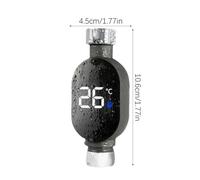 Shower Temperature Meter, LED Display Home Water Shower Thermometer Waterproof Smart Temperature Faucet Bath for Home and Bathing