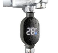 Shower Temperature Meter, Shower Temperature Gauge Led Digital Display Water Meter Waterproof Smart Monitor for Bath Kitchen Bathroom for Home and Bathing