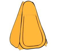 Shower Tent Pop-Up Yellow PA 120x120x200cm Privacy Camping Portable Fold Bag Peg