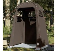 Shower Tent with Polyester, Camping Toilet, Brown, 150 x 150 x 230 cm