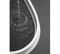 Shower threshold water barrier, 1.5 inches high, silicone shower water blocker with suction cup (190 cm/74.80 inches)