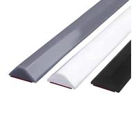Shower Threshold Water Dam, One Piece Shower Sleeves, Self-Adhesive, Wet and Dry Separation to Keep Water at the Threshold (Black, 85 cm/33.4 inches)