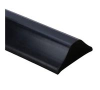 Shower Threshold Water Dam Silicone Strip,Shower Dam for Walk in Shower,Collapsible Shower Threshold Water Dam, Self Adhesive Silicone Dry and Wet Separation,Shower Water Guard (Black,90cm)