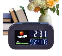 Shower Timer - Multifunctional Digital Weather Monitoring Home Supplies - Kids Timer Clock - for Children School Travel Bedside Room Birthday Night Day Home Offices Nursery Dorm