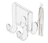 Shower Towel Hooks - Hooks for Doors in 8 x 4.1 x 4.9 cm | Punchless Storage Tool for Bathrobes, Clothes, Towels, Wipes, Bathroom Hook for Shower and Org
