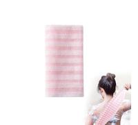 Shower Towel, Japanese Exfoliating Towel, Japanese Back Scrubber Set, Exfoliating Bath & Shower Sponges, Extra Long Exfoliating Washcloth for Men Women, Scrub Cloth for Body Cleaning (Pink)