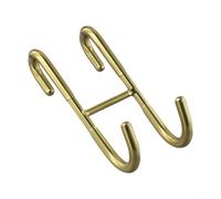 Shower Towel Rack Over Glass Door Stainless Steel With S Shape Hooks For Organizing Towels Robes And Shower Tools No Drilling Or Adhesives Required(Gold)