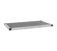 Vidaxl Outdoor Shower Tray Wpc Stainless Steel 110X62 Cm Grey