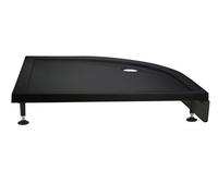 Balterley Shower Tray Riser Kit, Curve Grey Panel, 6 Pack of Legs, Clips & Screws, Leg Set & Plinth Kit for 800mm & 900mm Quadrant Trays, Shower Tray Plinth & Support Legs - 900 x 900mm (Slate Grey)