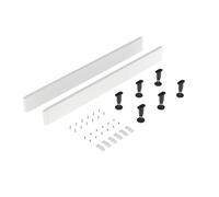 Balterley Shower Tray Riser Kit, 2 White Panels, 6 Pack of Legs, Clips & Screws, Leg Set & Plinth Kit for Square Trays, Shower Tray Plinth & Support Legs - 1000 x 105mm (White)