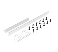Balterley Shower Tray Riser Kit, 2 White Panels, 12 Pack of Legs, Clips & Screws, Leg Set & Plinth Kit for Rectangular Trays, Shower Tray Plinth & Support Legs - 1800 x 105mm & 1000 x 105mm (White)