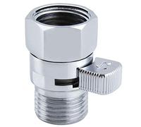 Shower Valve, Aomasi Brass Constructed Shut Off Valve Gate Flow Rate Regulator Water Flow Controller Universal Shower Head Hose Switch with Lever Handle Chrome