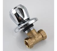 Shower Valve, G1/2 Copper Single Handle Latent Angle Valve for Bathtub and Solar Water Supply, Wall Mounted with Quick Opening for Low to High Pressure Systems(B (ABS G1/2))