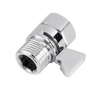 Shower Valve, Shower Shut Off Valve G1/2 Valve, 1/2 in Threaded Inlet, G1/2 Outlet, for Handheld Shower, Silver