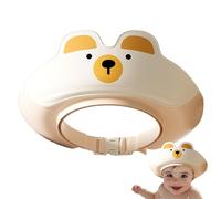 Shower Visor For, Bath Hat, Cartoon Bear Shaped Shampoo Visor For Kids, Soft Foldable Shampoo Bathing Shoes With Ear Protection