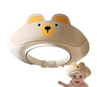 Shower Visor for Children, Bath Hat for Cartoon Bear Shape Shampoo Visor for Children - Bathroom Child Safety Products, Adjustable Foldable Hair Washing Caps for Girls
