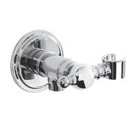 Shower Wall Outlet HANDSET Holder Bracket Chrome 97MM, Traditional Chrome-Plated Wall Outlet with Integral handset Holder, 1 in Pack