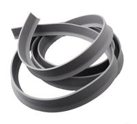 Shower Water Containment Strip Flexible Silicone Rubber Barrier for Bathroom Use (Gray 2.5m)