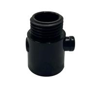 Shower Water Controller with Push-Button Output, Black A | At-Point Shutoff and Water Regulation, ABS Construction, Direct Control At the Installed Shower-Line Position