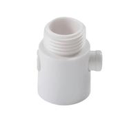 Shower Water Controller with Push-Button Output, White A | At-Point Shutoff and Water Regulation, ABS Construction, Direct Control At the Installed Shower-Line Position